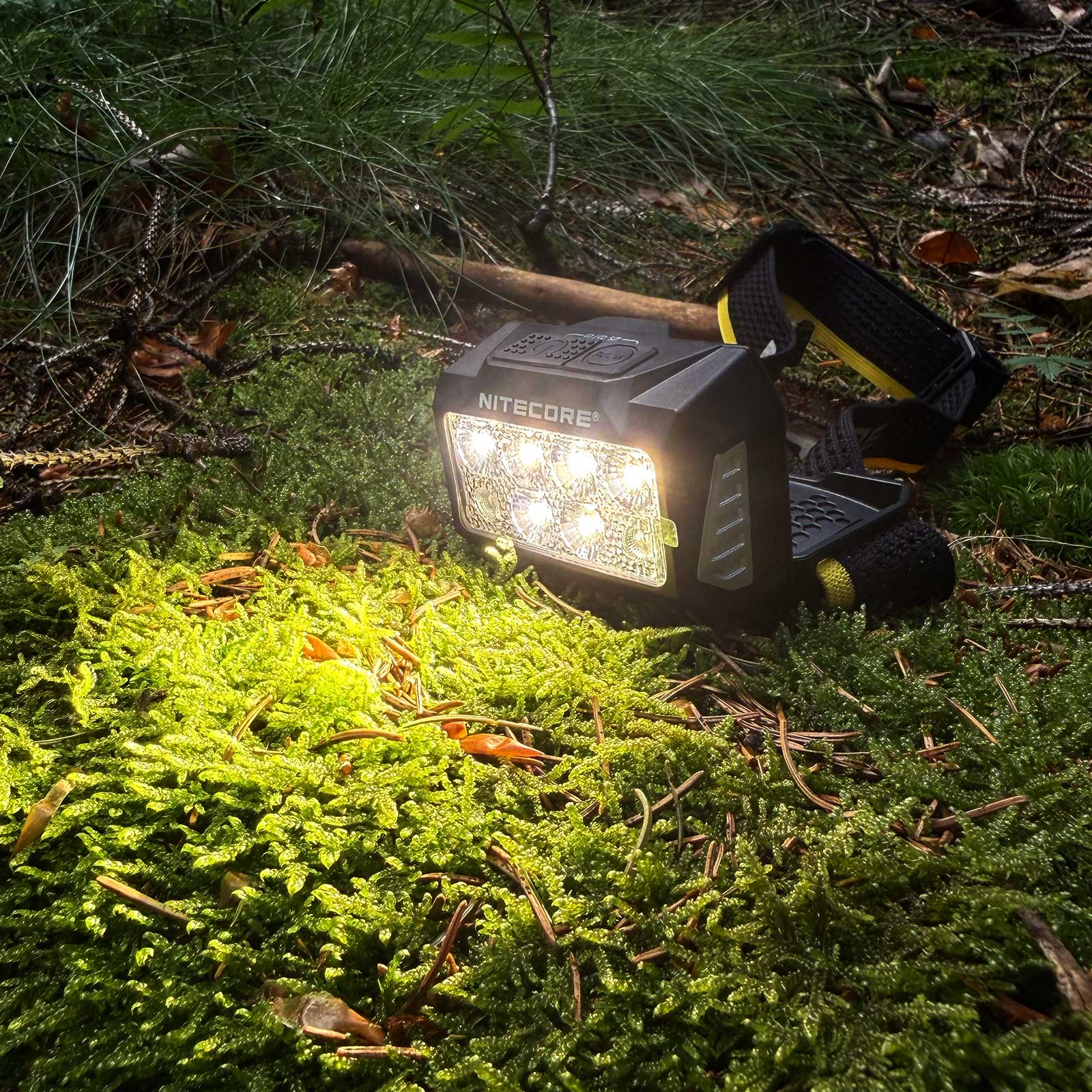 Nitecore HA25 UHE – LED Stirnlampe mit 3 Lichtfarben, 800 Lumen, Rotlicht, USB-C Akku