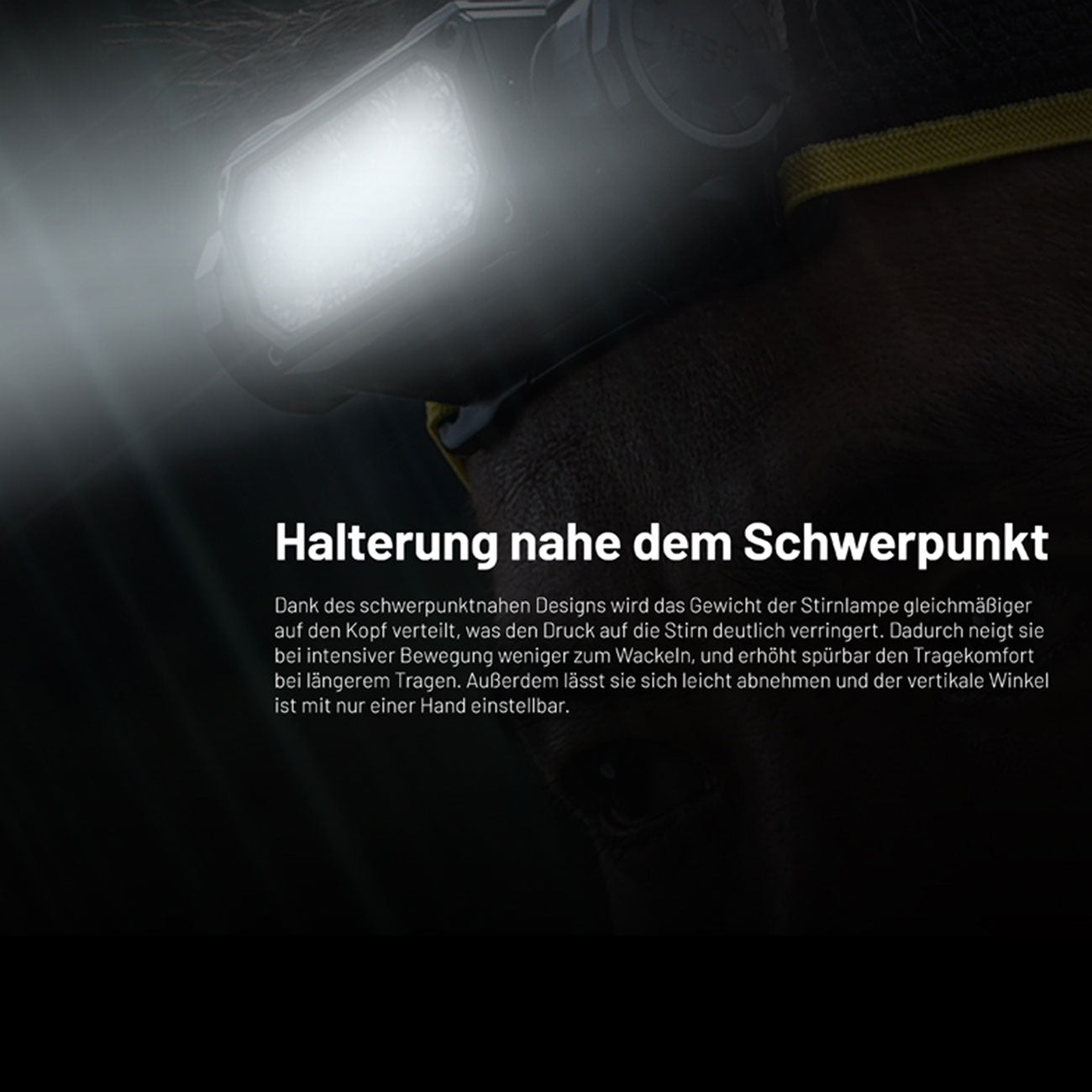 Nitecore HC65 UHE schwarz – Stirnlampe mit 2000 lm, Rotlicht, CRI-Zusatzlicht, Akku, USB-C