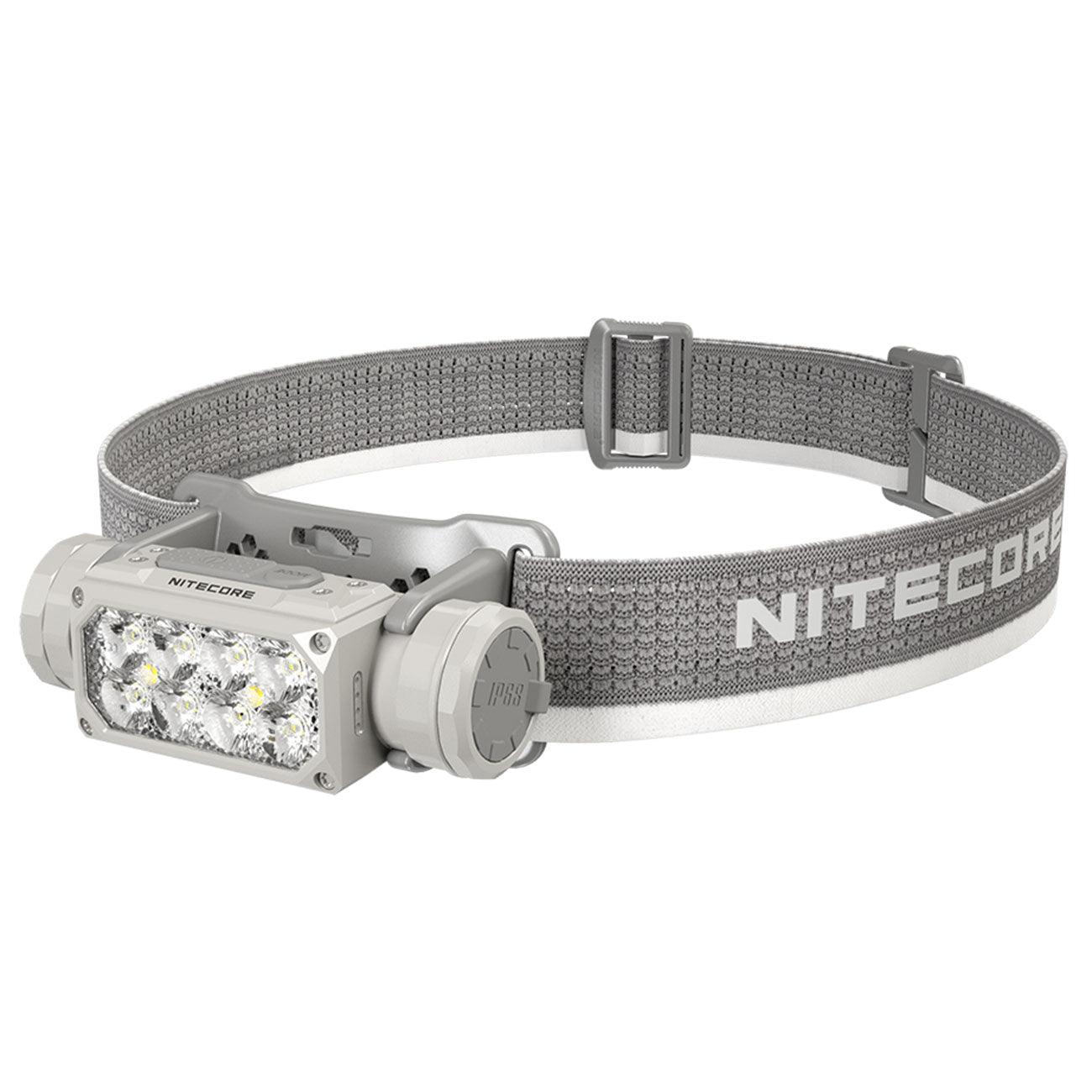 Nitecore HC65 UHE grau – Stirnlampe mit 2000 lm, Rotlicht, CRI-Zusatzlicht, Akku, USB-C