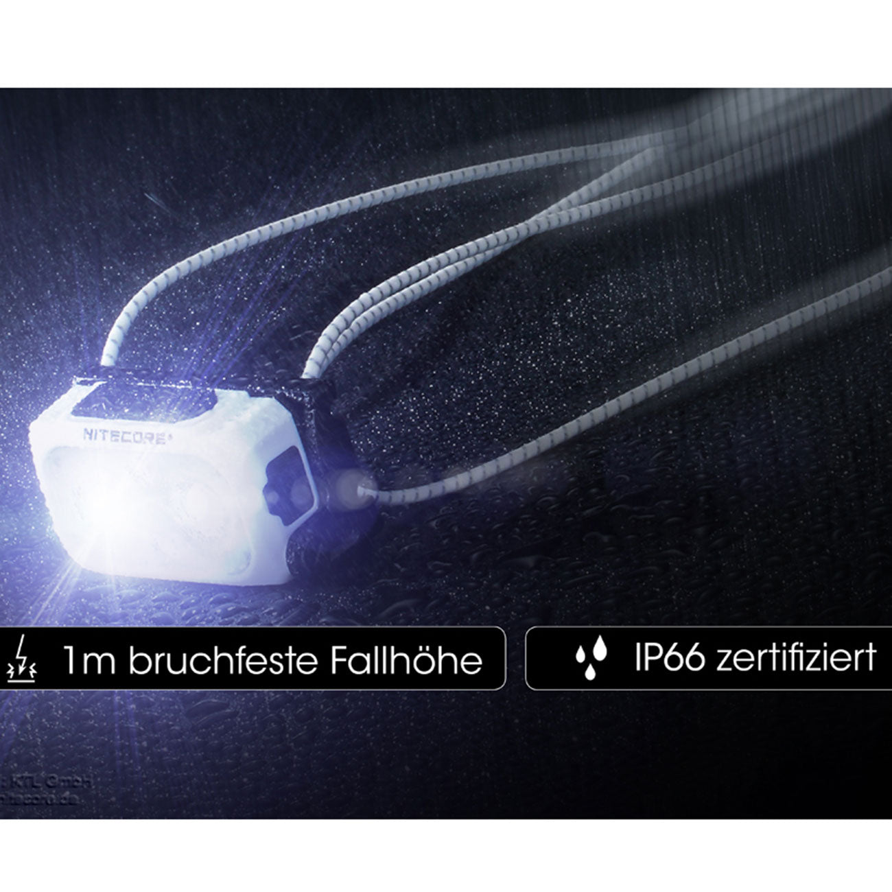 Nitecore NU21 weiß - LED Stirnlampe 360 Lumen mit Rotlicht & USB-C ultraleicht – Detailansicht