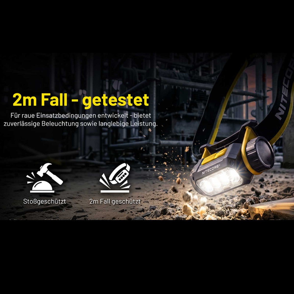 Nitecore NWH20 Worklight - fokussierbare Arbeits-Stirnlampe