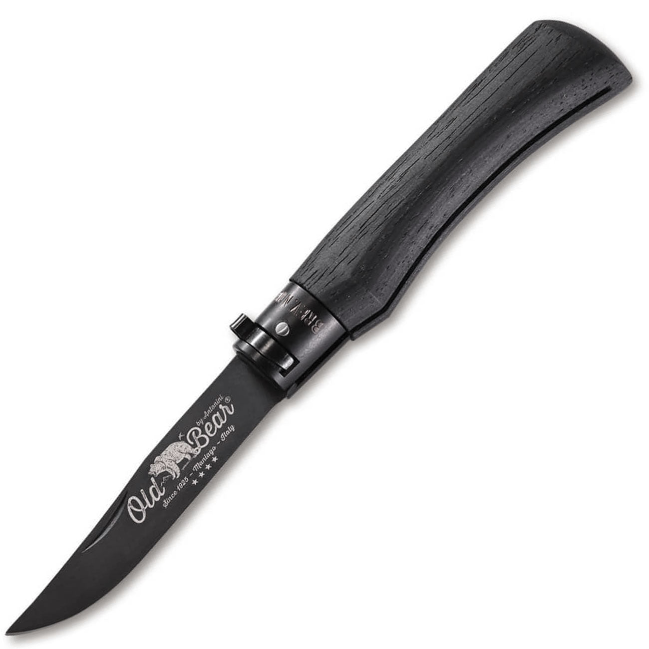 Old Bear All Black Taschenmesser – Detailansicht