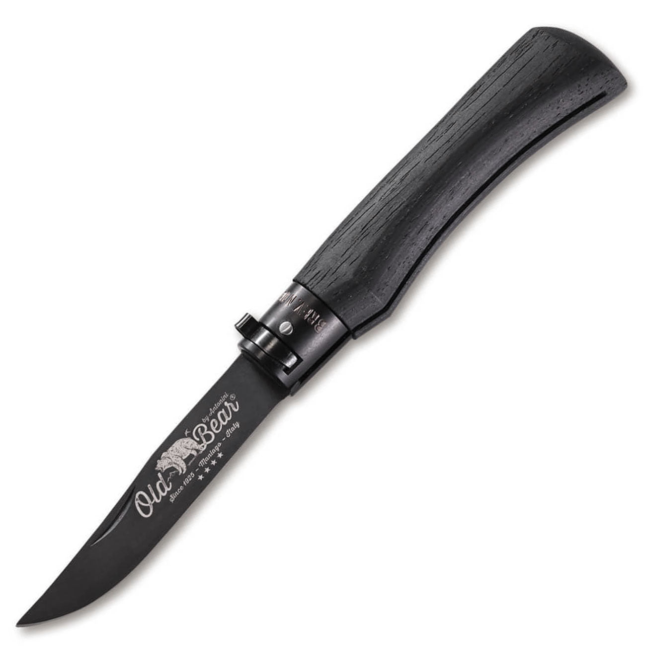 Old Bear All Black Taschenmesser – Detailansicht