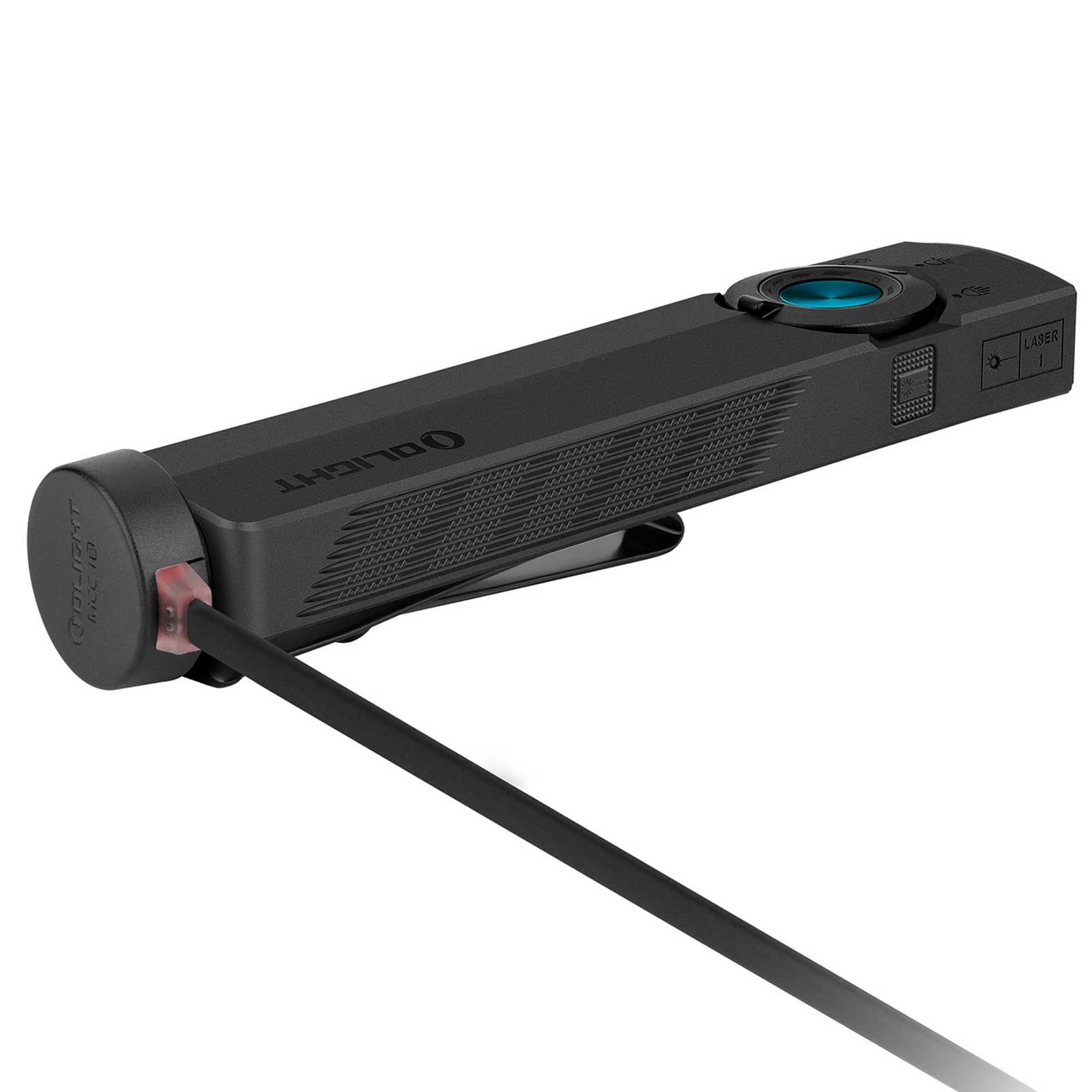 Olight ArkPro EDC-Taschenlampe - Ansicht Magnet Ladekabel hinten
