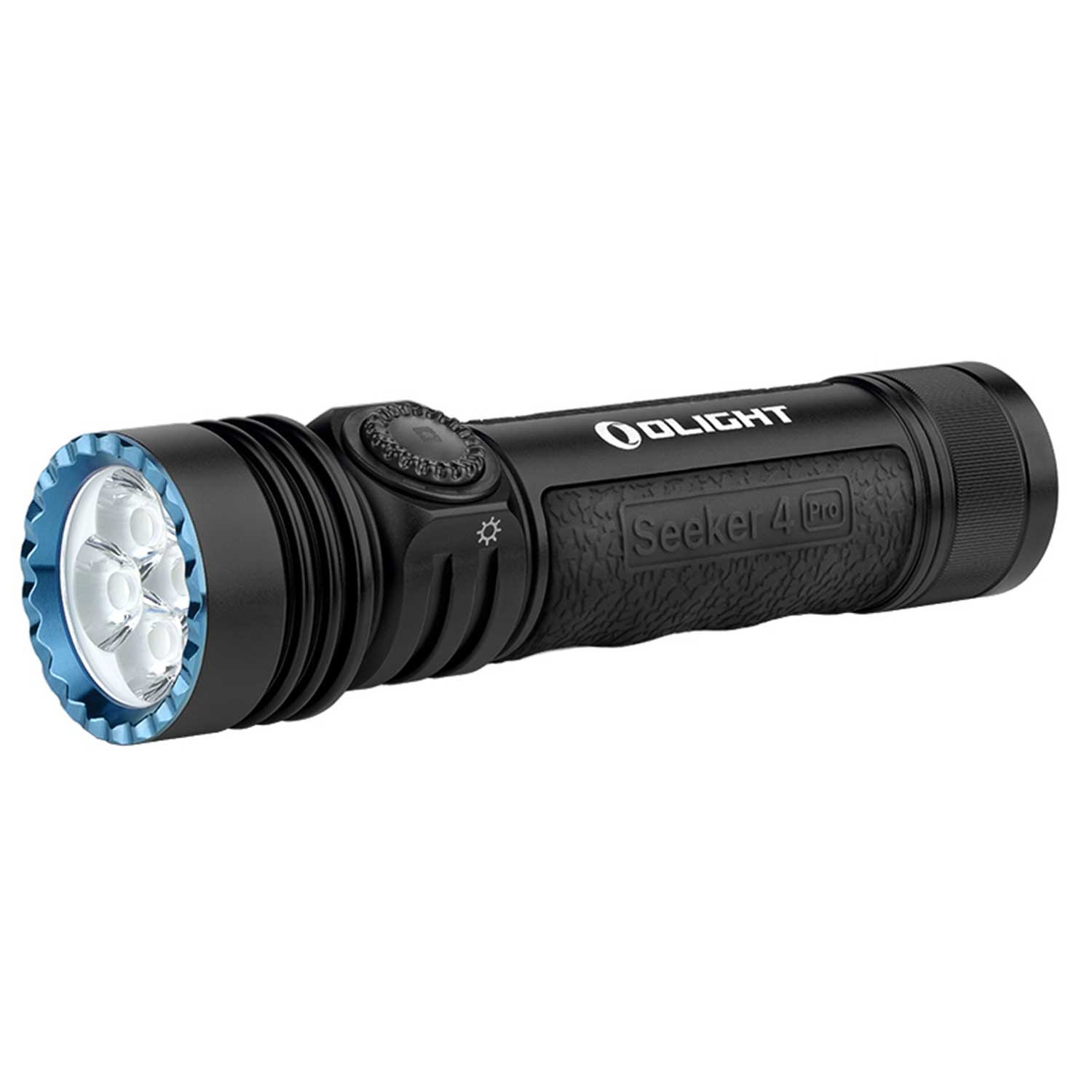 Olight Seeker 4 Pro Black – Taschenlampe mit 4600 Lumen und Holster-Ladesystem – Detailansicht