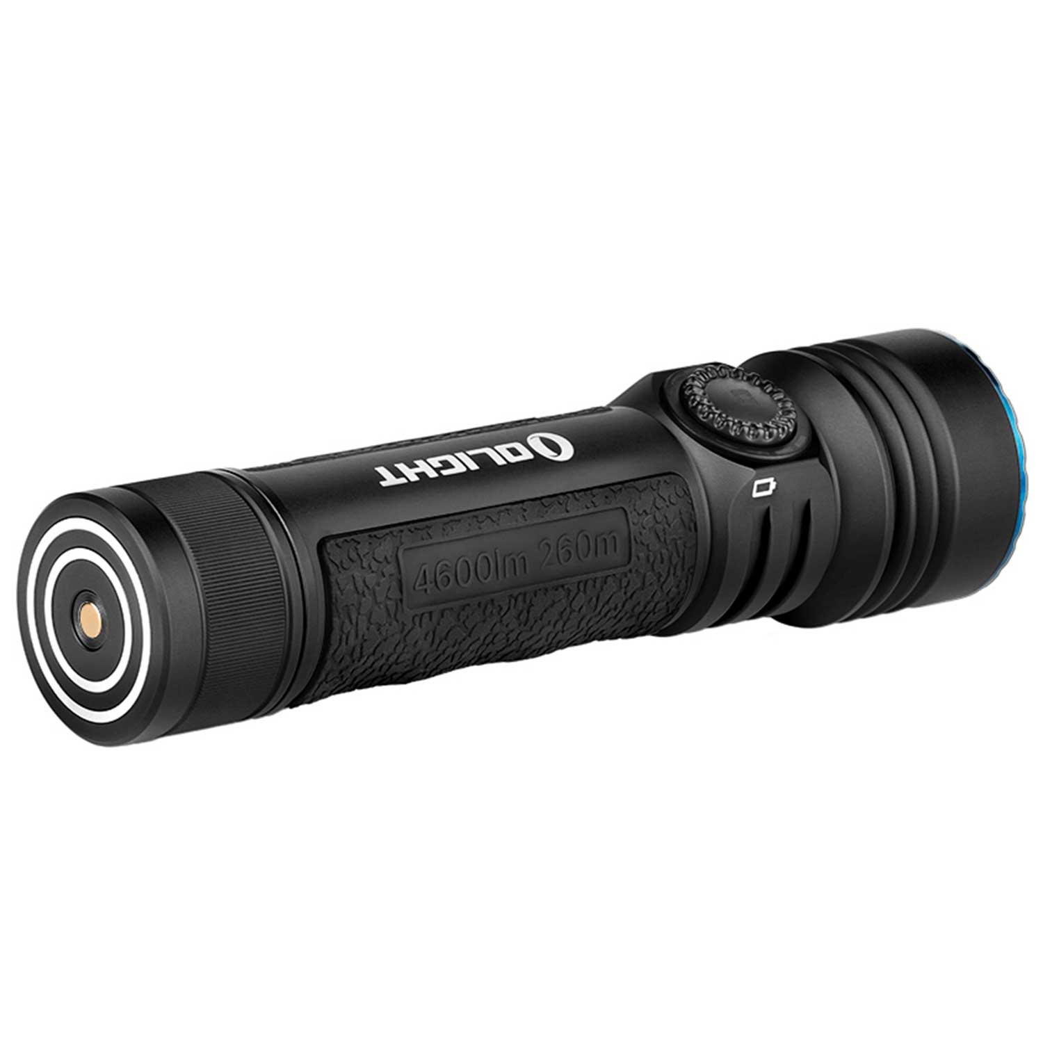Olight Seeker 4 Pro Black – Taschenlampe mit 4600 Lumen und Holster-Ladesystem – Detailansicht