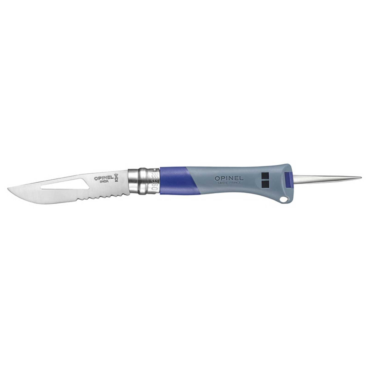 Opinel No 09 Ocean Taschenmesser mit Marlspieker & Pfeife
