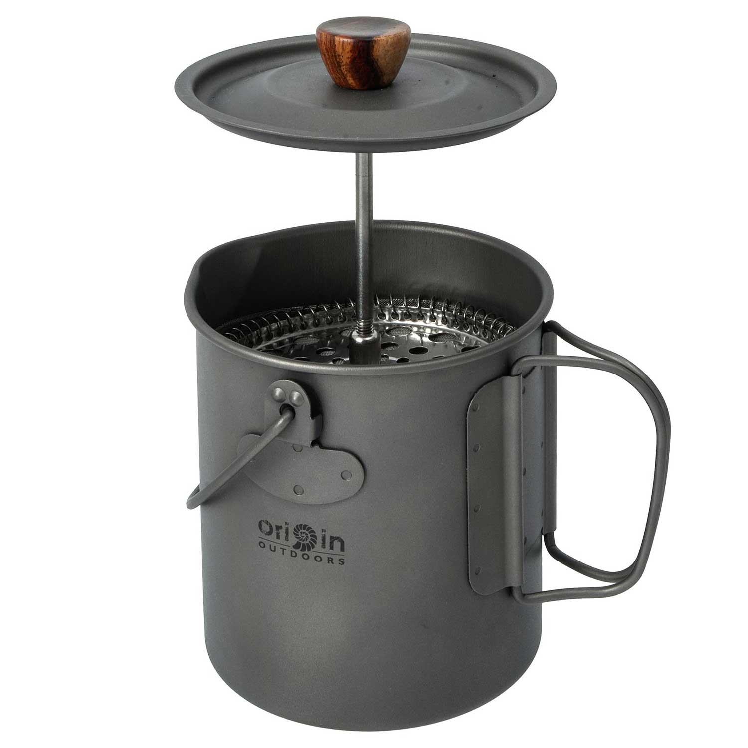 Origin Outdoors Titan French Press – 3 in 1 Kaffeepresse, Topf & Becher