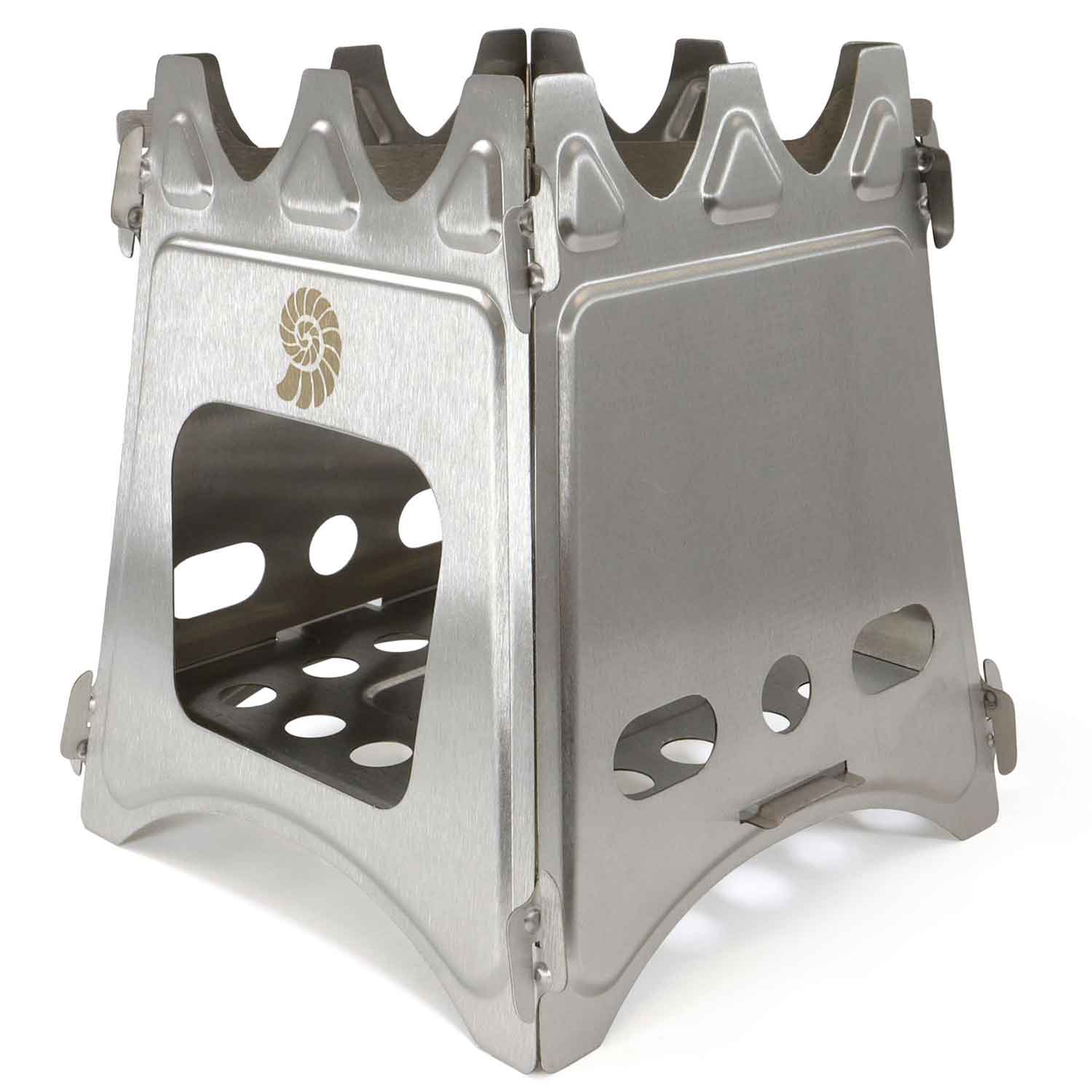 Origin Outdoors Stack Hobokocher – Steckbarer Bushbox Kocher aus Edelstahl