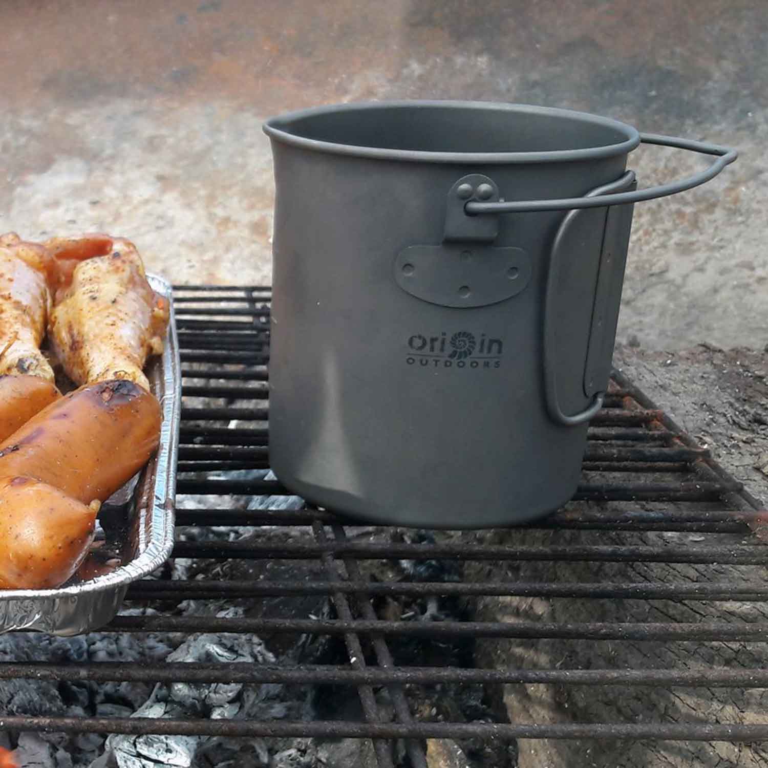 Origin Outdoors Titan French Press – 3 in 1 Kaffeepresse, Topf & Becher – Detailansicht