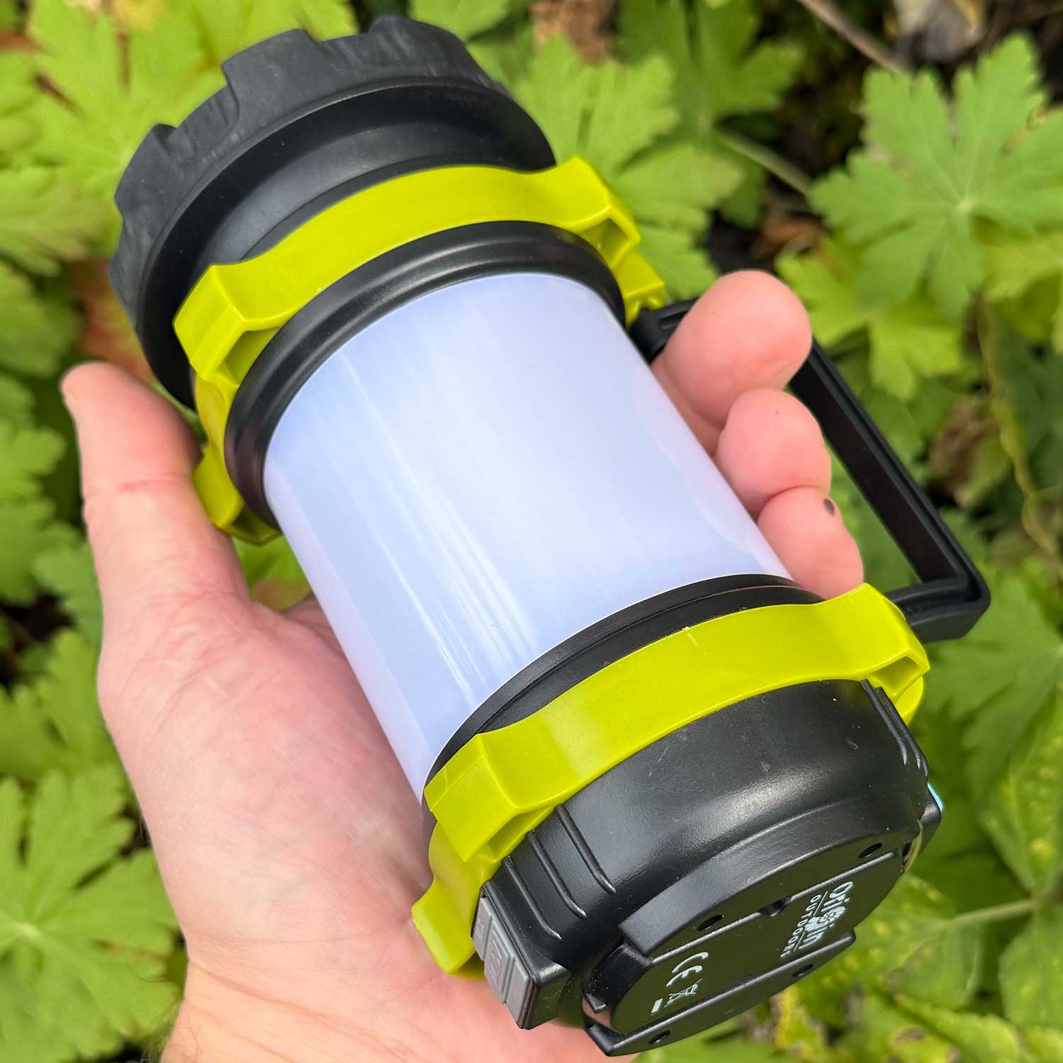 Origin Outdoors Spotlight – 3-in-1 LED-Campinglaterne mit 1000 Lumen & Powerbank – Detailansicht