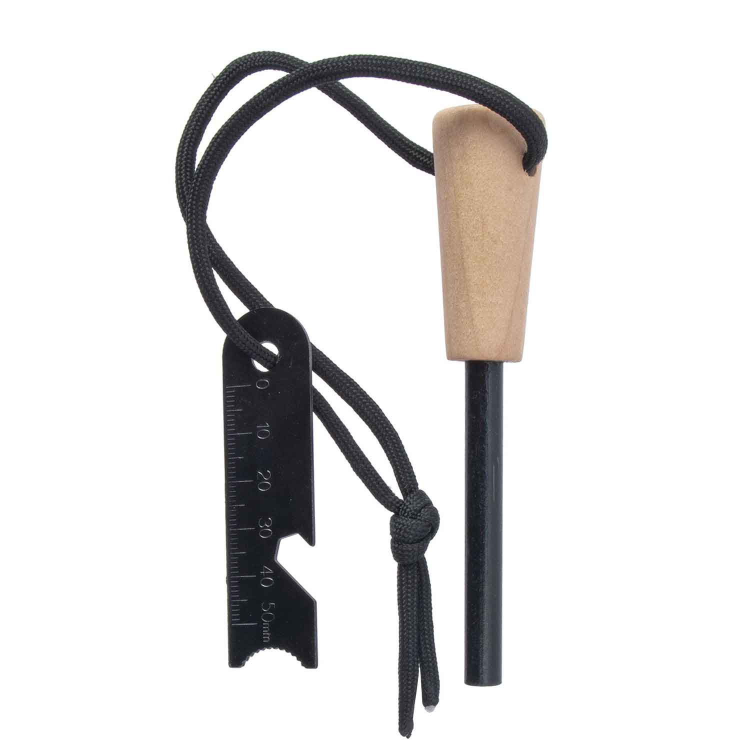 Origin Outdoors Deluxe Feuerstahl – Feuerstarter-Set mit 4 Funktionen – Detailansicht