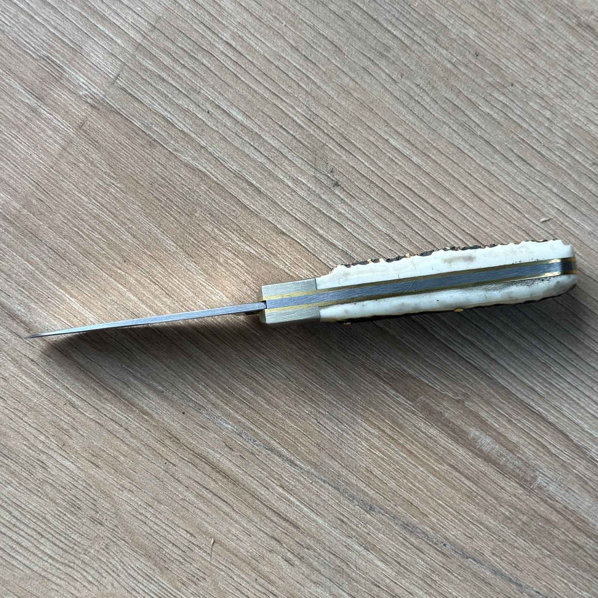 Otter 166 – Taschenmesser mit 70 mm C75-Klinge & Hirschhorngriff