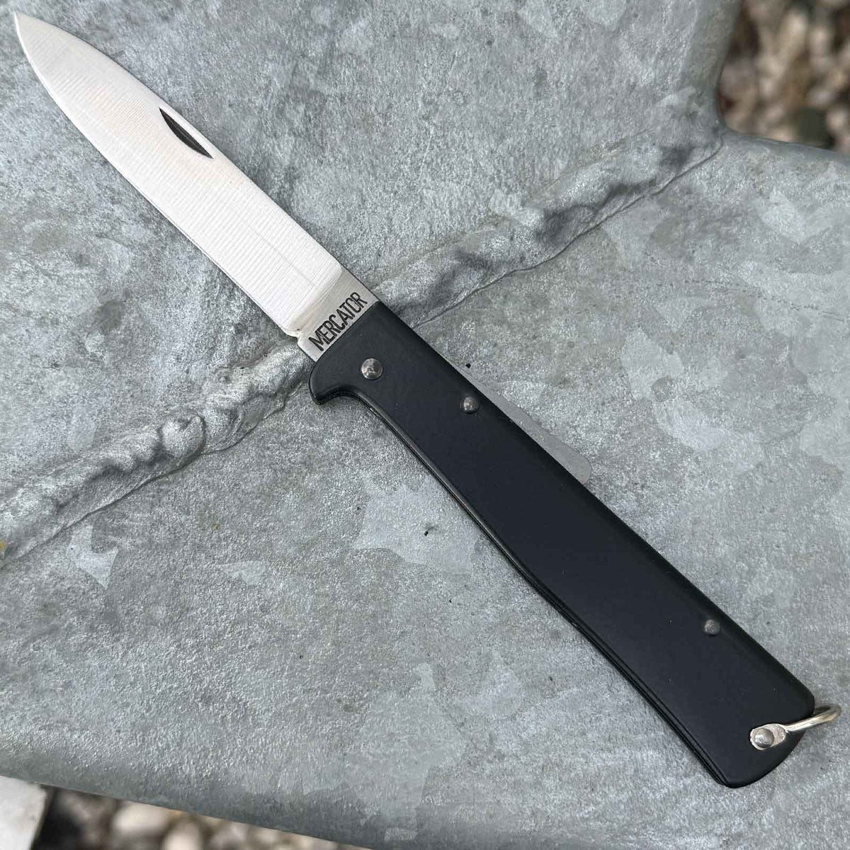 Otter Mercator – Taschenmesser mit 90 mm C75-Klinge & Backlock (10-426 rg) – Detailansicht