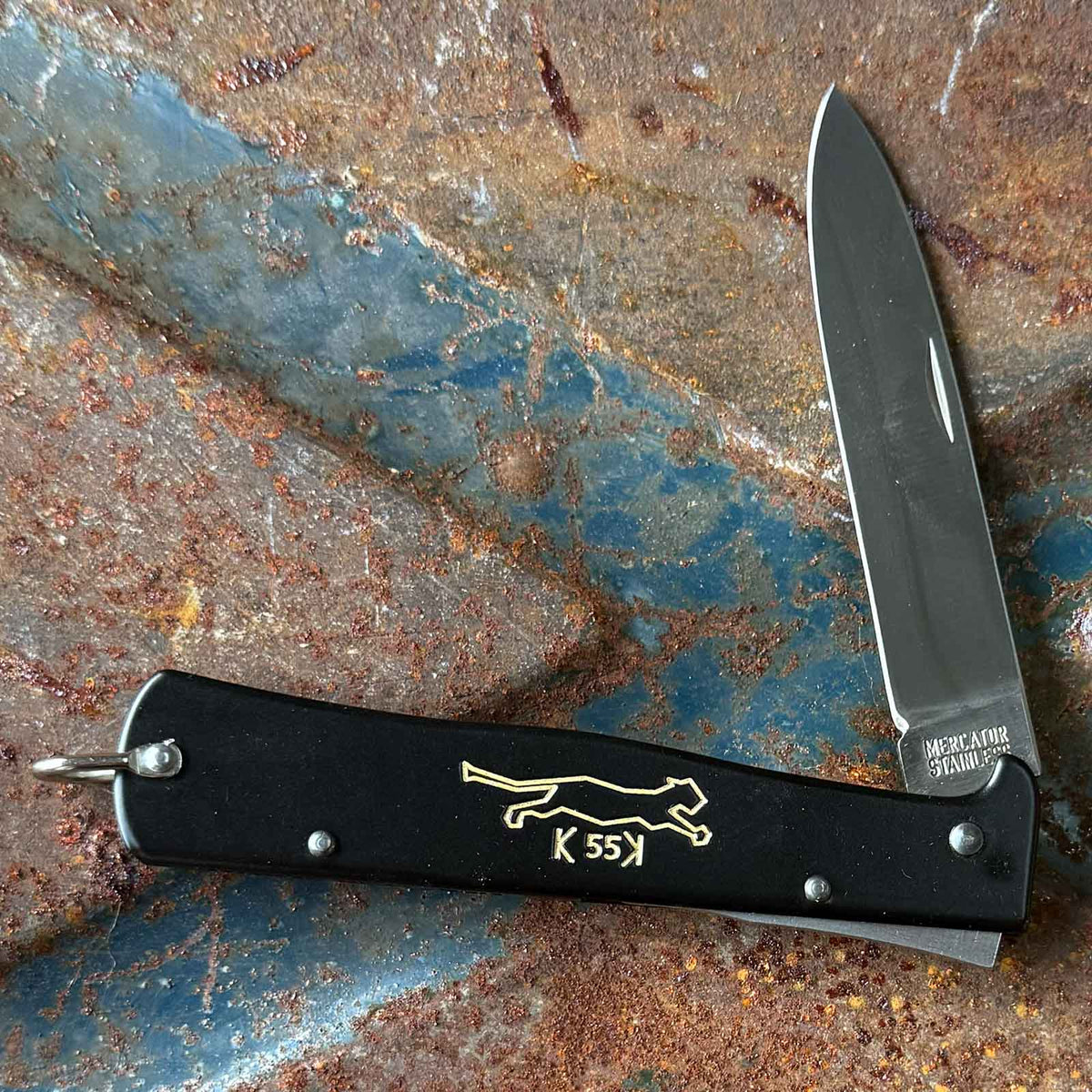 Otter Mercator K55K Katze – Taschenmesser mit rostfreier Klinge (10-426 rg RK)
