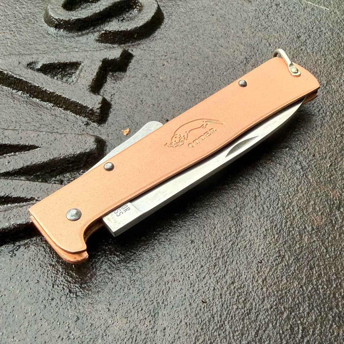 Otter Mercator Kupfer Clip – Taschenmesser mit 90 mm Klinge (10-636 rg R)