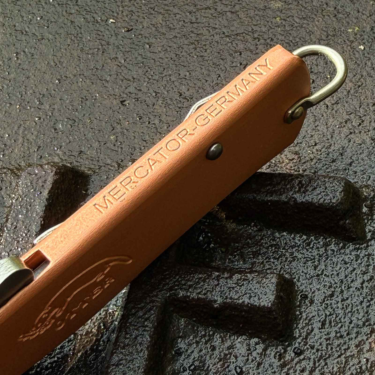 Otter Mercator Kupfer Clip – mit Griffstruktur im Detail