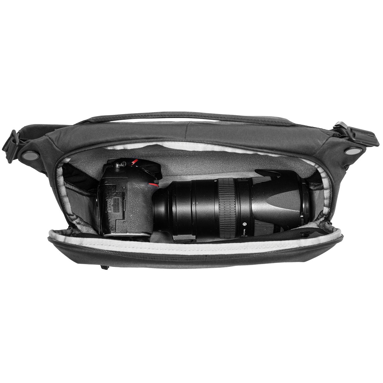 Peak Design Everyday Sling 10L V2 – Schwarz schwarz kameratasche verschiedene innen einteilung