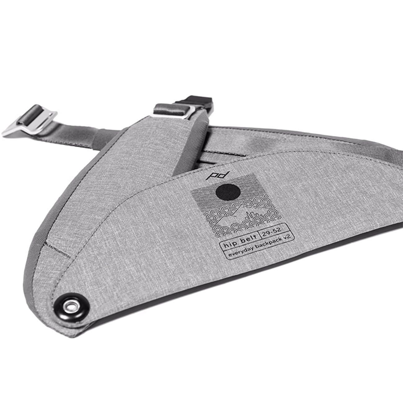 Peak Design Everyday Hip Belt v2 Ash – Farbvariante grau, Gurt und Tragesystem