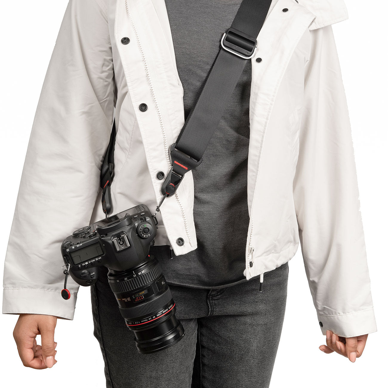 Peak Design Slide – Kameragurt für DSLR & Systemkamera 4 – Schwarz schwarz verstellbar große schwere Kamera