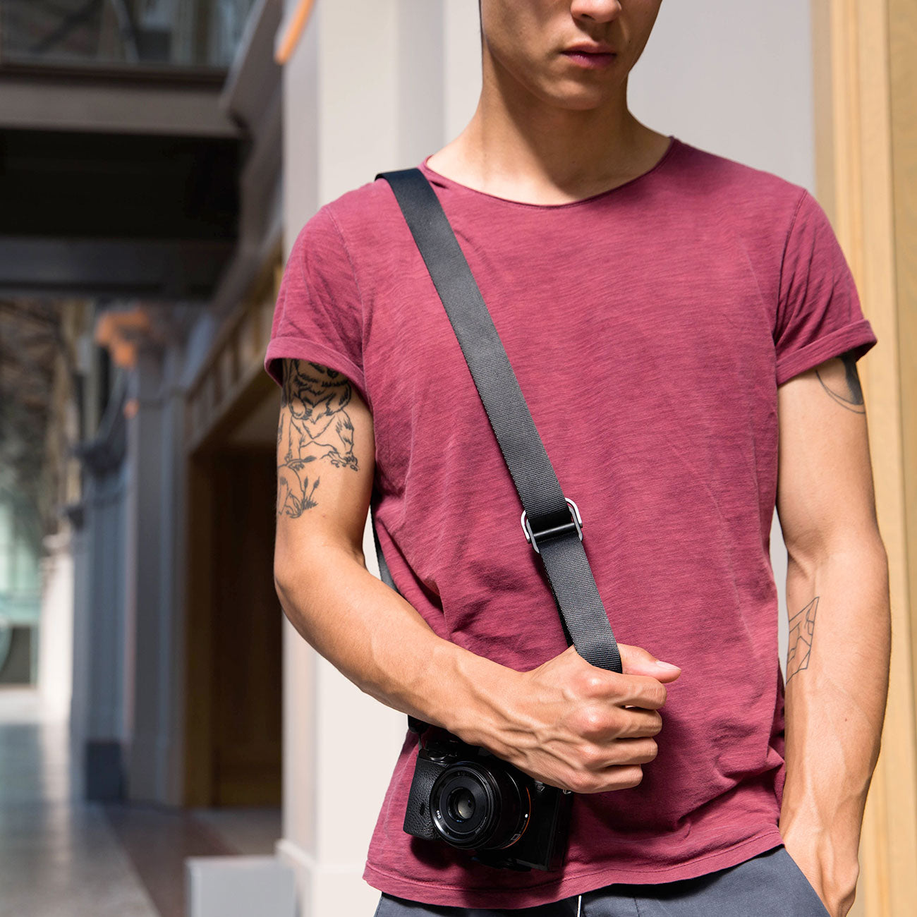 Peak Design Slide Lite – Kameragurt für DSLR & Systemkamera 3 – Schwarz schwarz tragegurt Kamera