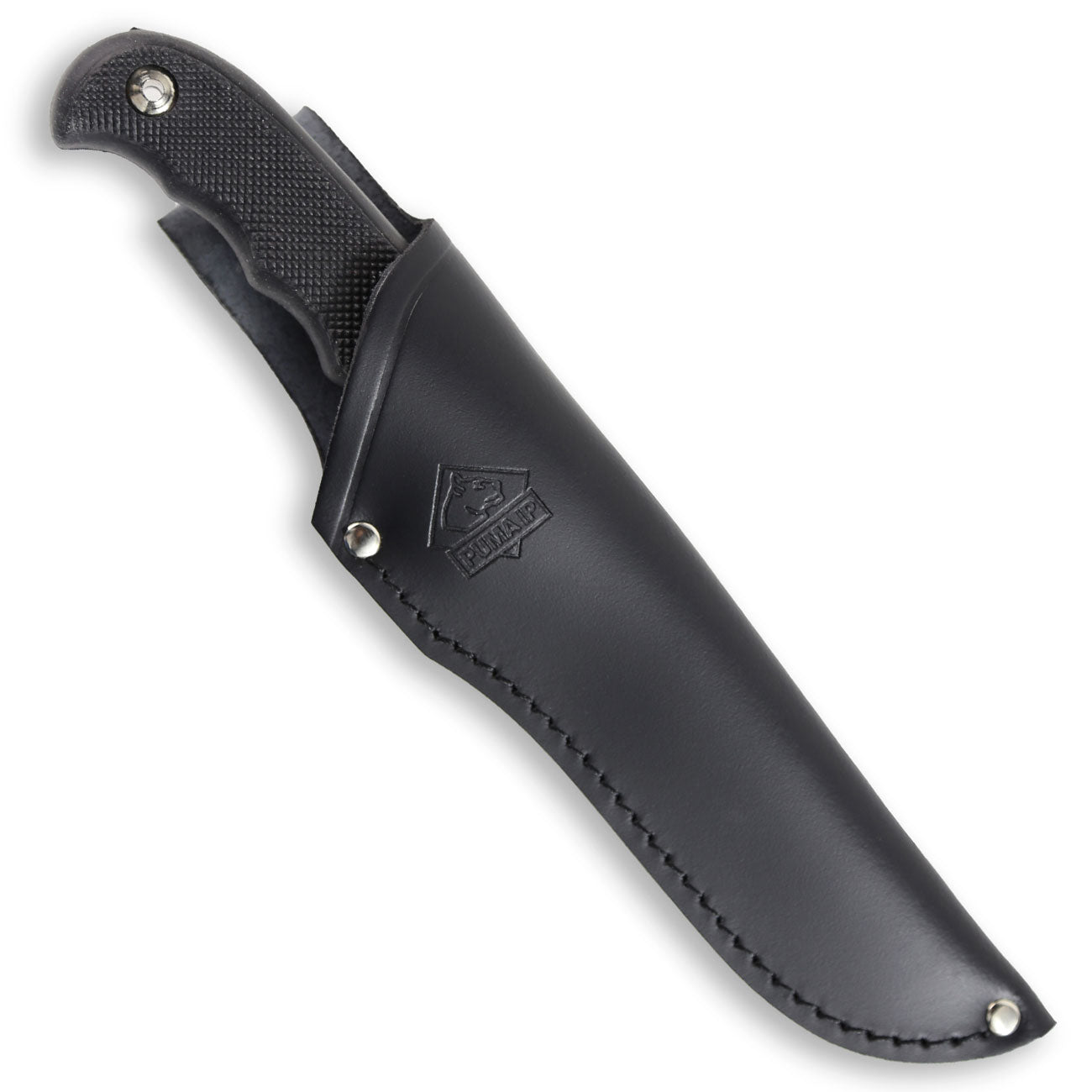 Puma IP Barracuda, schwarzes Outdoormesser – Detailansicht