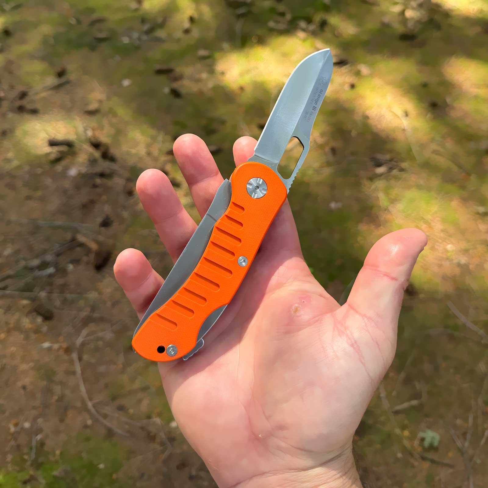 Puma IP Jagdtaschenmesser orange III – Größe und Abmessungen / Messeransicht