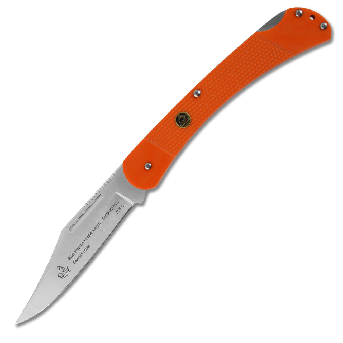Puma SGB Warden Featherweight Blaze Orange G10 Taschenmesser mit Tip Up Clip