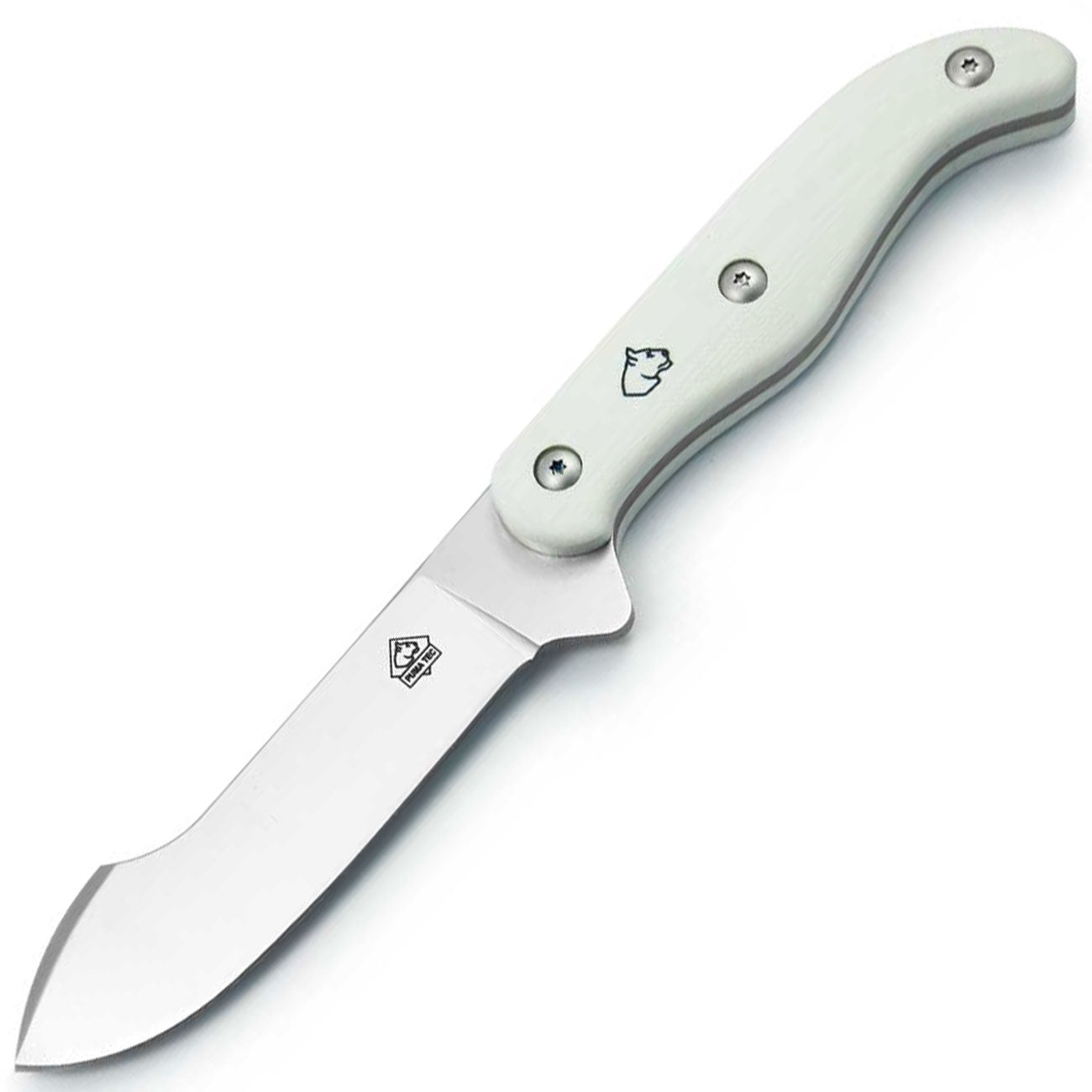 Puma TEC Predator G10 - Outdoormesser mit Lederscheide in 2 Farben – Farbvariante weiß