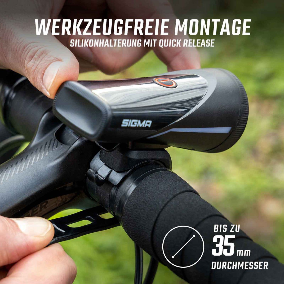 Sigma Aura 100 Link & Hiro 50 Link – Fahrradlicht-Set mit Bremslicht & StVZO