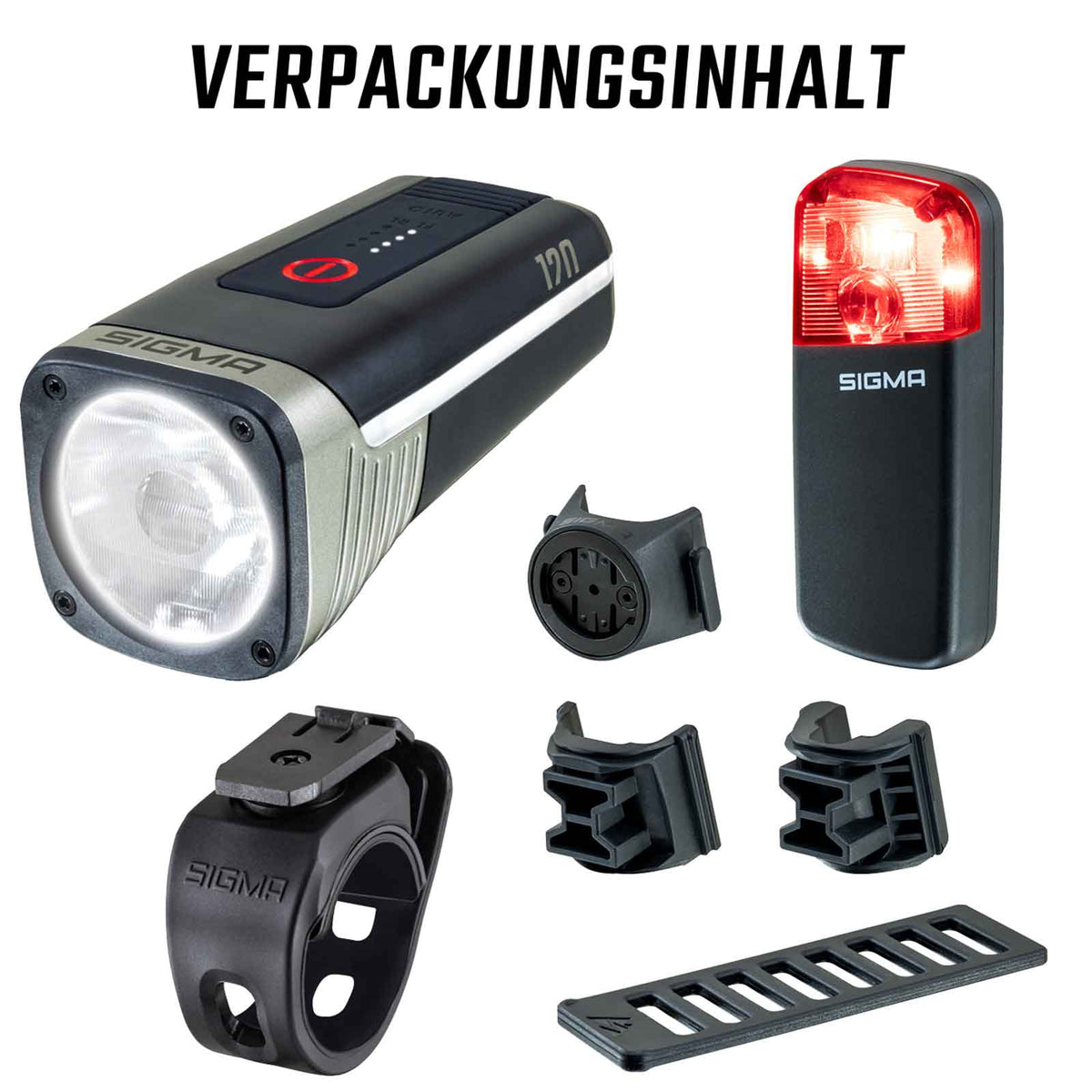 Sigma Aura 120 Link & Reco 80 Link – Fahrradlicht-Set mit Radar & StVZO