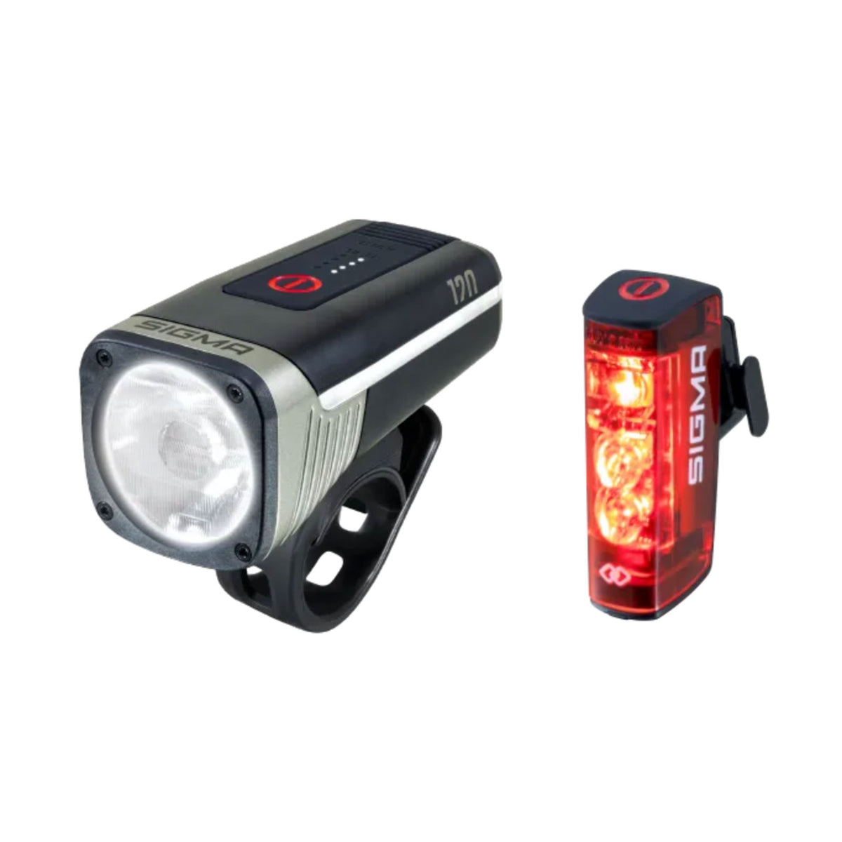 Sigma Aura 120 & Hiro 50 Link Fahrrad Akku Beleuchtungsset