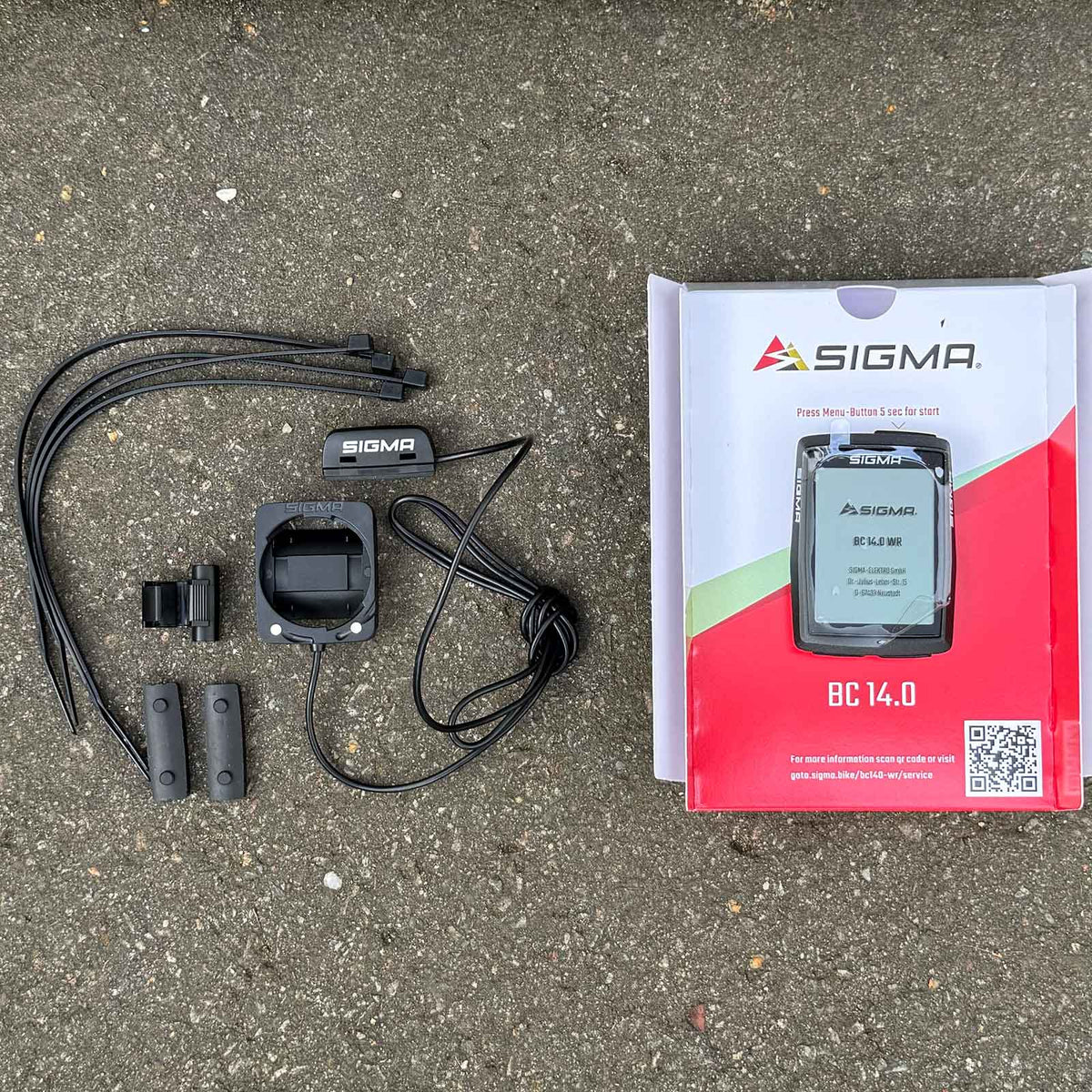 Sigma BC 14.0 WR – Fahrradcomputer mit Kabelsensor, Höhenmesser & 14 Funktionen