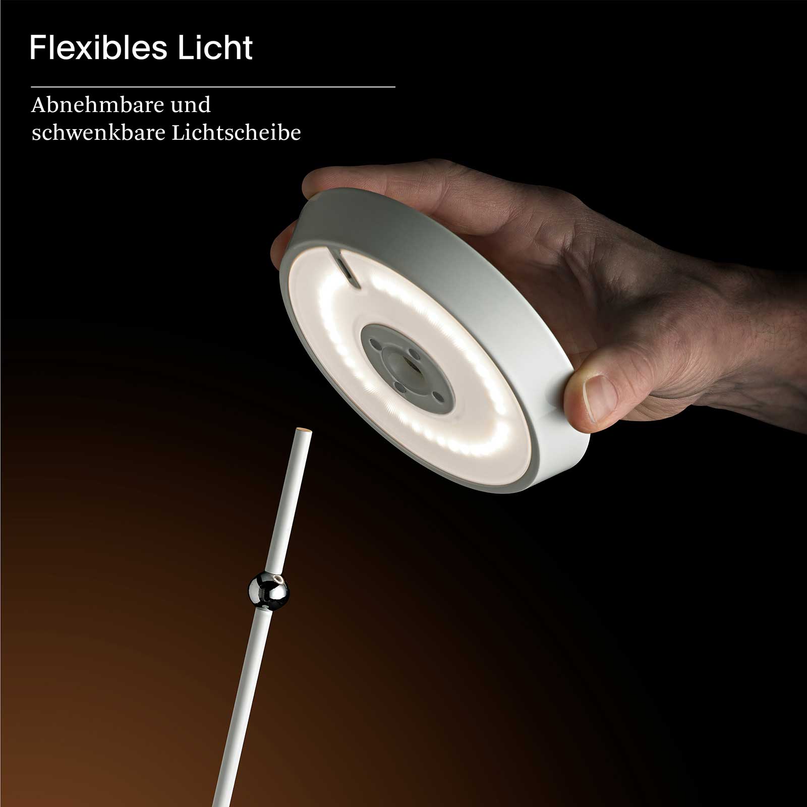 Sigor Mahina – Akku-Tischleuchte mit Touch-Dimmer, warmweißes Licht & USB-C