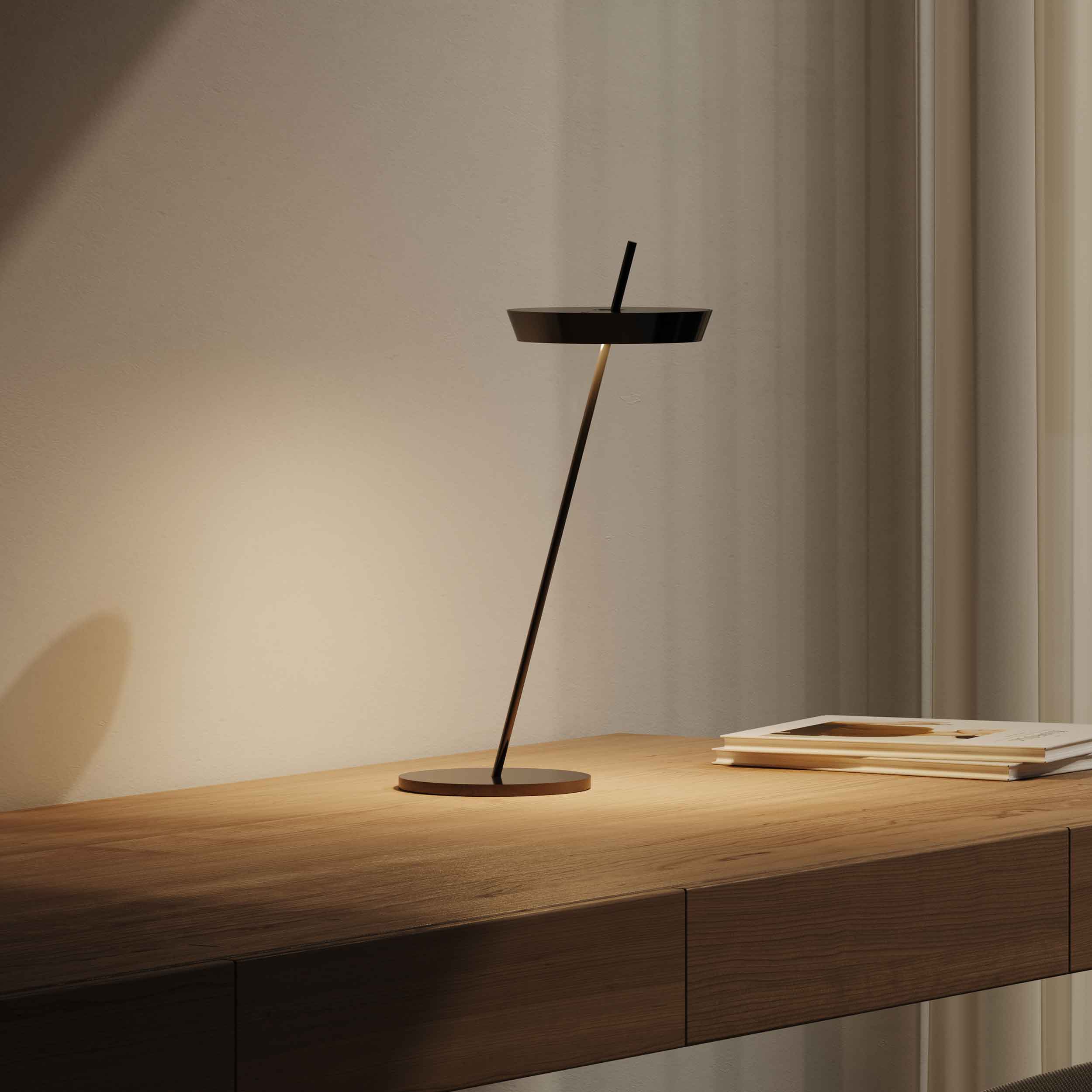 Sigor Mahina – Akku-Tischleuchte mit Touch-Dimmer, warmweißes Licht & USB-C