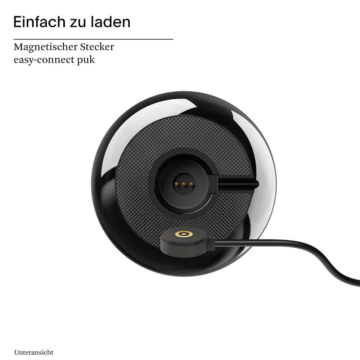 Sigor Nucandle Keramikschwarz – 31 cm Akku-Tischleuchte mit Touch-Dimmer & 2700 K