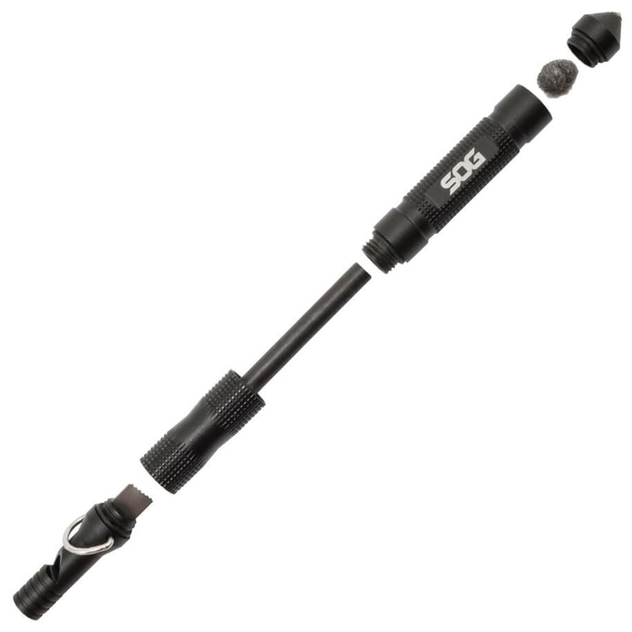 SOG Flint – Kompaktes Survival Tool mit Feuerstarter & Signalpfeife – Detailansicht