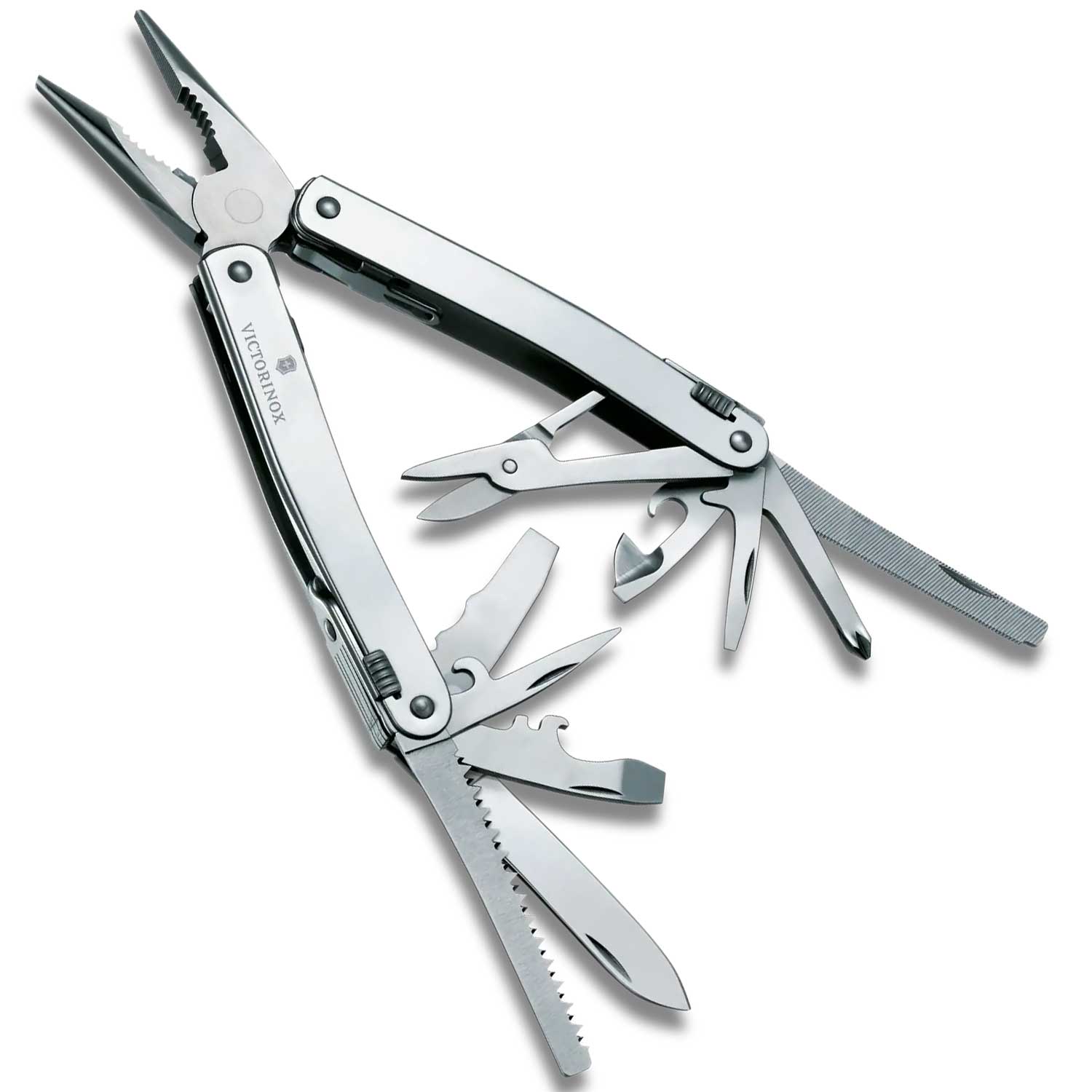 Victorinox Swiss Tool Spirit II – Multitool mit 24 Funktionen und Nylon Etui – Detailansicht