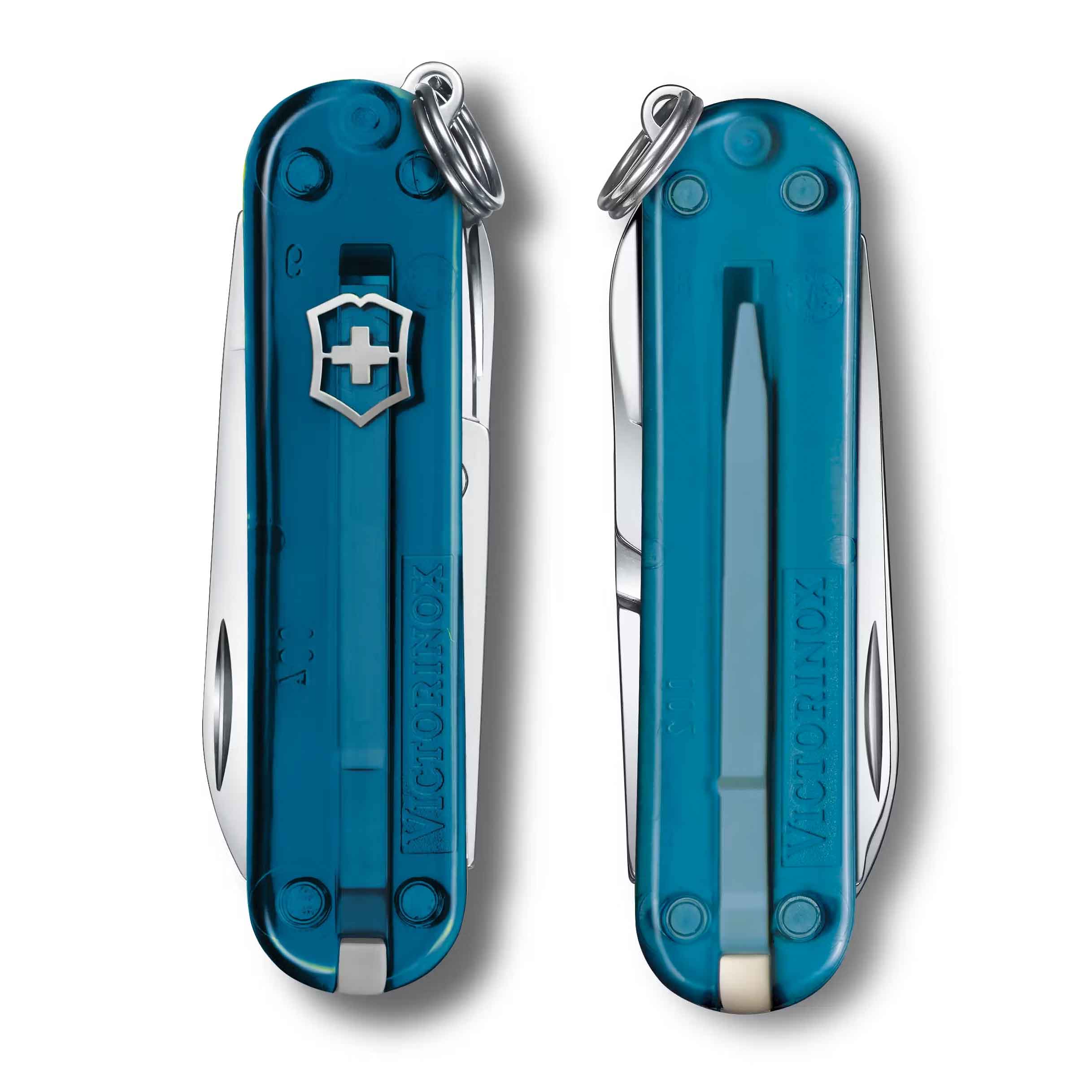 Victorinox Classic SD Taschenmesser 7 Funktionen Sky High Blue – Detailansicht