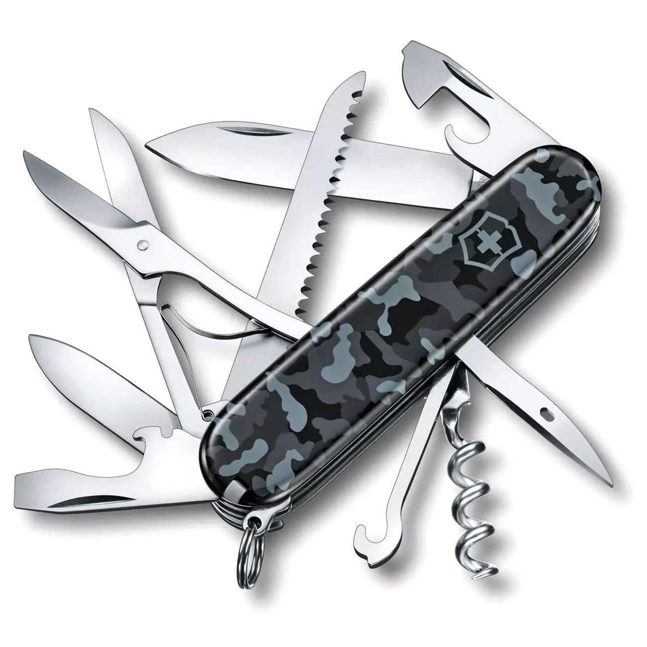 Victorinox Huntsman Schweizer Taschenmesser Navy Camouflage – Detailansicht