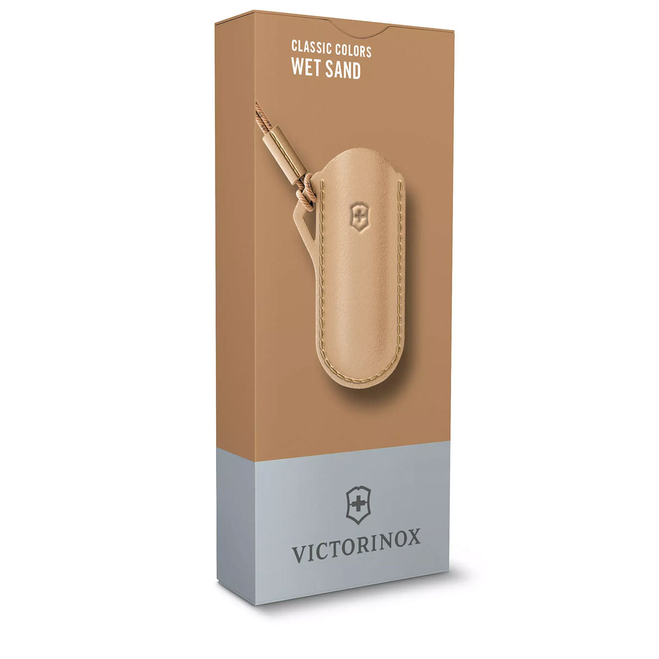Victorinox Lederetui mit Kordel für Classic Taschenmesser in 5 Farben – Detailansicht