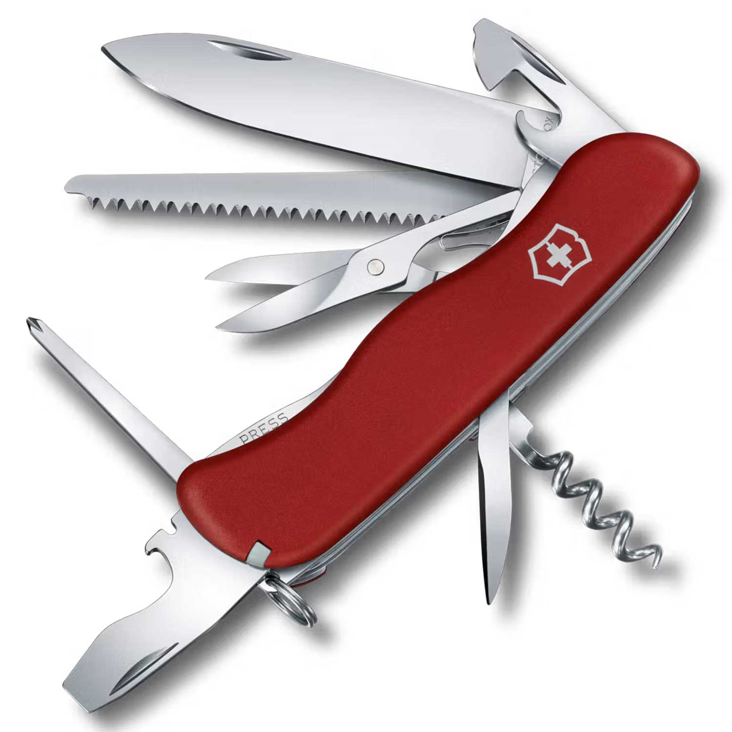 Victorinox Outrider – Schweizer Taschenmesser mit 14 Funktionen in Rot