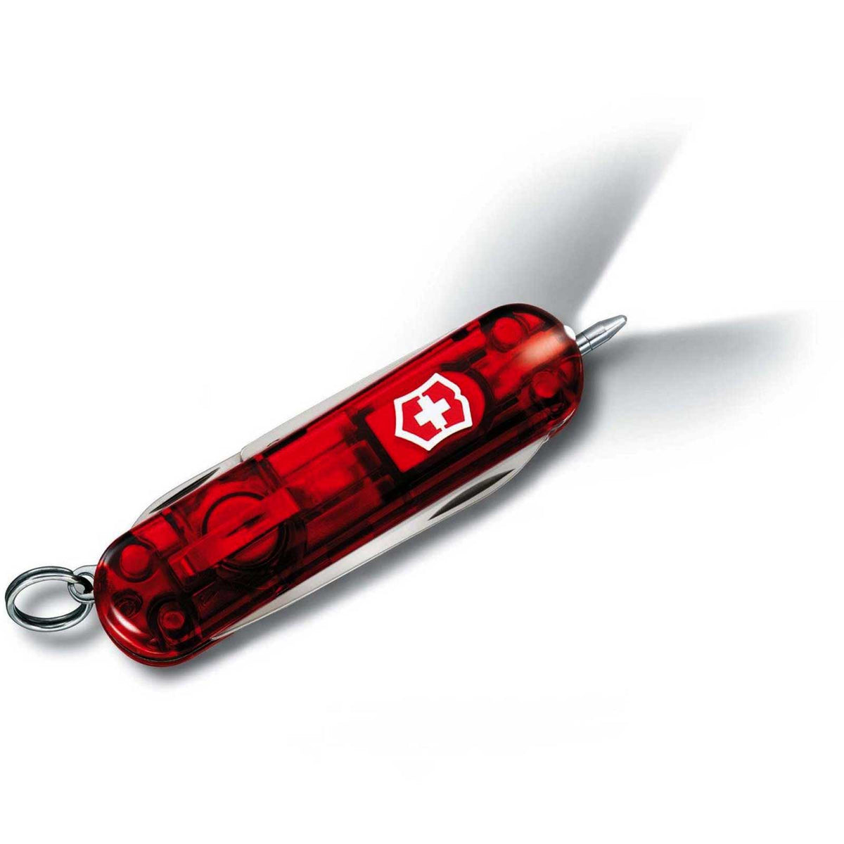 Victorinox Signature Lite Taschenmesser mit LED - Rubin transparent