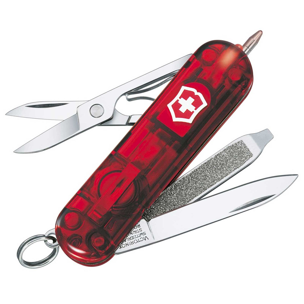 Victorinox Signature Lite Taschenmesser mit LED - Rubin transparent