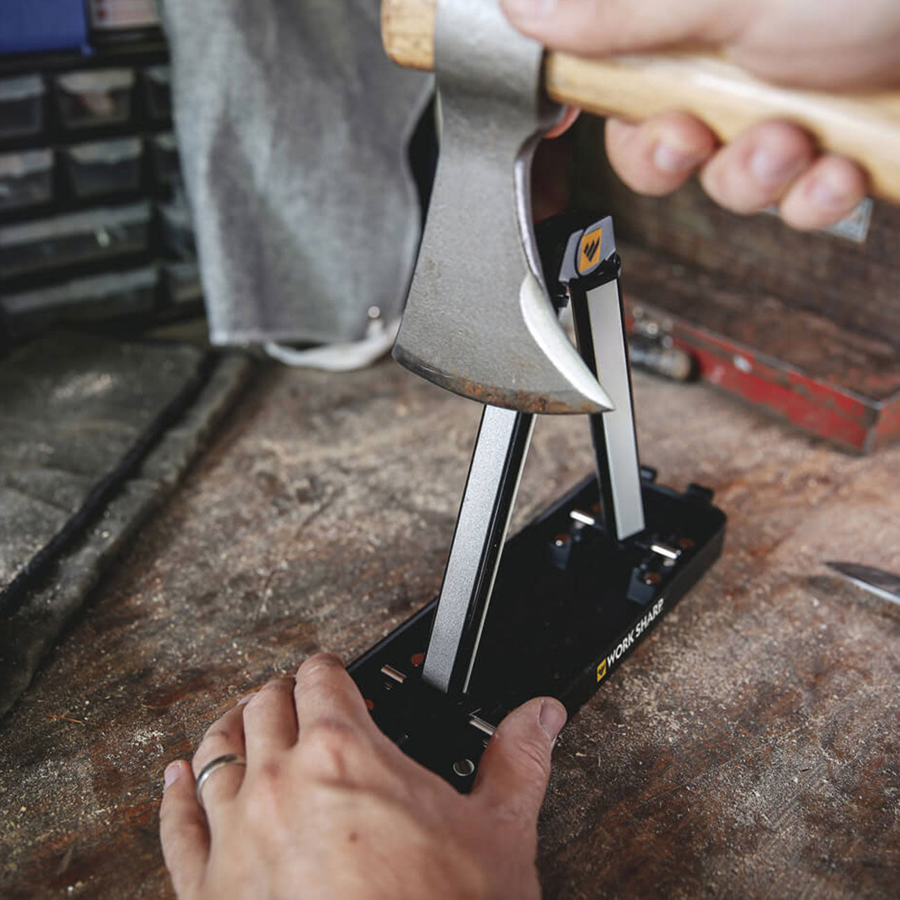 Work Sharp Angle Set Knife Sharpener – Manueller Messerschärfer mit einstellbarem Schleifwinkel – Detailansicht