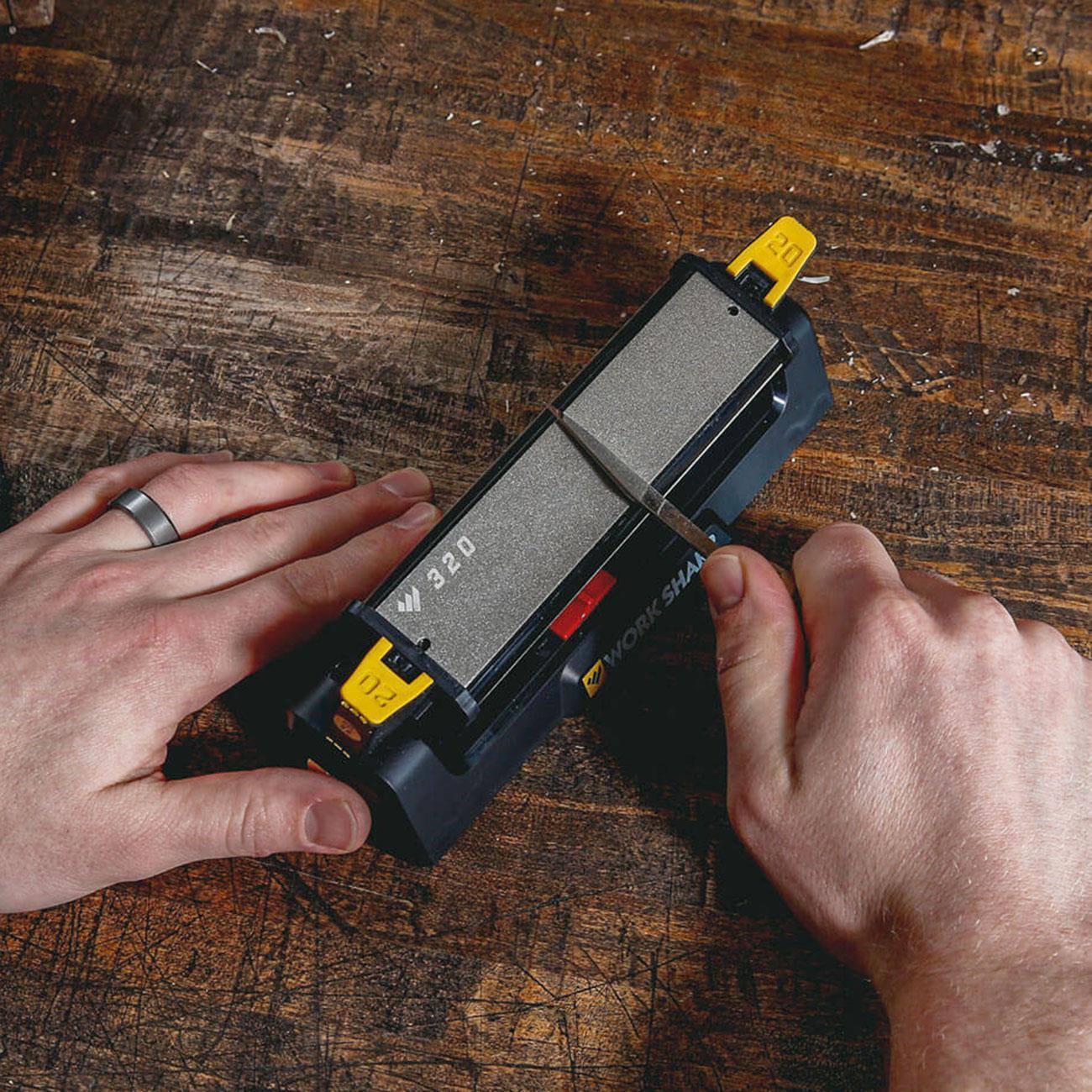 Work Sharp Benchstone Knife Sharpener – 3-in-1 Messerschärfer für alle Klingen – Detailansicht