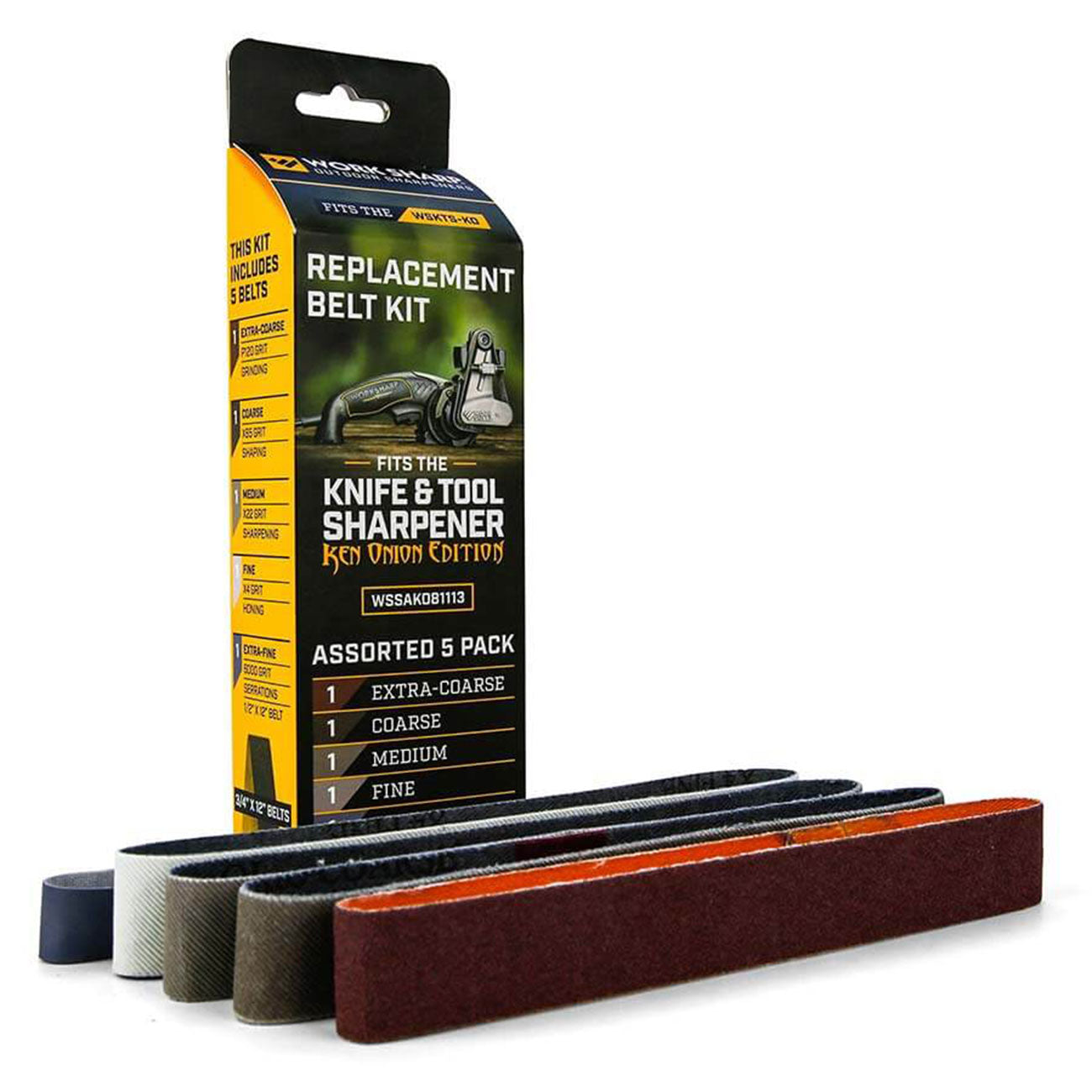 Work Sharp WSKTS Ken Onion Edition Belt Kit - Schärfband Sortiment 5-tlg.